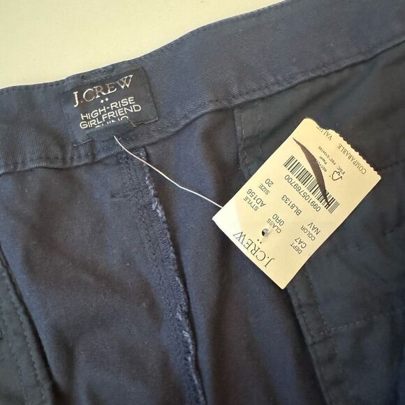 j crew high rise girlfriend chino navy blue size 20 - Picture 4 of 5